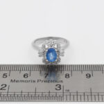 انگشتر توپاز الماس تراش زنانه نقره طرح رامدخت - Image 3