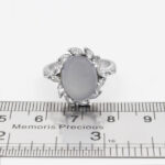 انگشتر عقیق کبود یمنی نقره زنانه طرح آستیاژ - Image 2