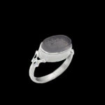 انگشتر عقیق کبود نقره زنانه و مردانه طرح "الحمد لله رب العالمین" + حرز امام جواد (ع)