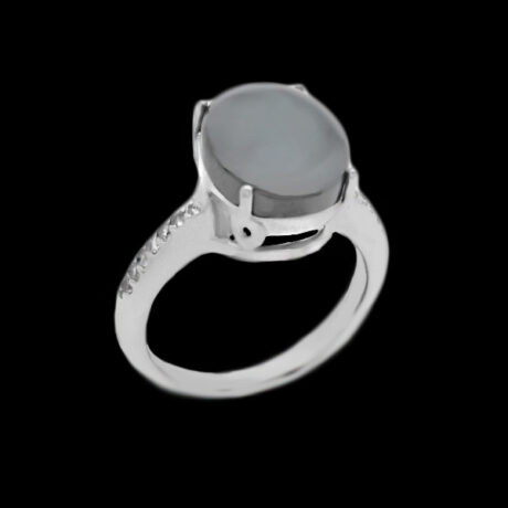 انگشتر حدید صینی نقره زنانه طرح نرگس + حکاکی