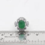 انگشتر یشم نقره زنانه طرح رایحه - Image 2