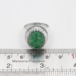 انگشتر یشم نقره دست ساز فاخر مردانه طرح فیلی دورچنگ - Image 3