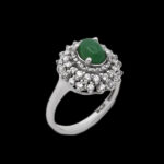 انگشتر یشم نقره زنانه طرح ونوس - Image 4