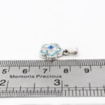 گردنبند فانتزی دخترانه نقره طرح گل - Image 3