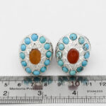 انگشتر چند سنگ نقره مردانه طرح راد - Image 2