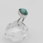 انگشتر فیروزه نیشابوری نقره دست ساز مردانه و زنانه طرح سلامه + حرز امام جواد (ع) - Image 3