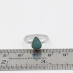 انگشتر فیروزه نیشابوری نقره دست ساز زنانه طرح سلما + حرز امام جواد (ع) - Image 2