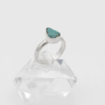 انگشتر فیروزه نیشابوری نقره دست ساز زنانه طرح سلما + حرز امام جواد (ع) - Image 3