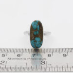 انگشتر فیروزه نیشابوری نقره دست ساز مردانه و زنانه طرح سمات + حرز امام جواد (ع) - Image 2