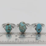 انگشتر فیروزه نیشابوری نقره دست ساز مردانه و زنانه طرح سمیحه + حرز امام جواد (ع) - Image 2