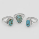 انگشتر فیروزه نیشابوری نقره دست ساز مردانه و زنانه طرح سمیحه + حرز امام جواد (ع) - Image 3