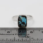 انگشتر فیروزه نیشابوری دست ساز نقره زنانه طرح نگار + حرز امام جواد (ع) - Image 3