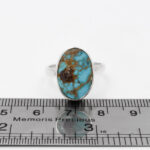 انگشتر فیروزه نیشابوری دست ساز نقره زنانه طرح فاتح + حرز امام جواد (ع) - Image 2