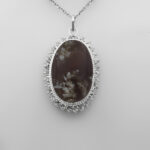 گردنبند شجر زنانه نقره دست ساز طرح فاخر جواهری ذلفا - Image 3