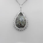 گردنبند شجر زنانه نقره دست ساز طرح فاخر جواهری رازین - Image 3