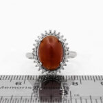 انگشتر گارنت نقره زنانه طرح مریم - Image 2