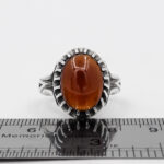 انگشتر گارنت نقره مردانه طرح سورنا - Image 4