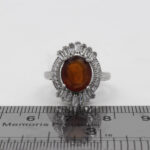 انگشتر گارنت الماس تراش نقره زنانه طرح رامیا - Image 3