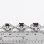 دستبند گارنت الماس تراش نقره زنانه طرح سریرا - Image 3