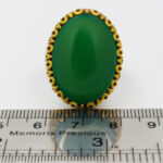 انگشتر عقیق سبز نقره مردانه طرح امیر - Image 3