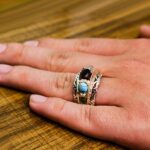 انگشتر چند سنگ نقره دست ساز مردانه طرح فاخر ناراگ - Image 5