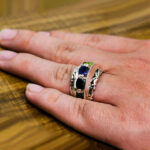 انگشتر چند سنگ نقره دست ساز طرح فاخر نصران - Image 3