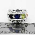 انگشتر چند سنگ نقره دست ساز طرح فاخر نصران - Image 4