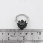 انگشتر حدید صینی نقره مردانه طرح آتا + حکاکی - Image 3