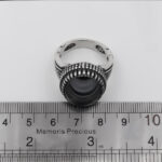 انگشتر حدید صینی نقره مردانه طرح دیار+ حکاکی - Image 3