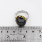 انگشتر حدید صینی نقره مردانه طرح دیندار + حکاکی - Image 3