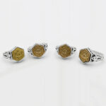 انگشتر حرز امام جواد (ع) نقره مردانه و زنانه طرح شش ضلعی پنجتن + تربت امام حسین (ع) - Image 3