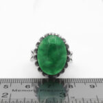 انگشتر یشم نقره مردانه طرح رادمهر - Image 2