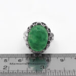 انگشتر یشم نقره مردانه طرح رادین - Image 2