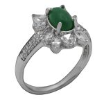 انگشتر یشم نقره زنانه طرح سحر