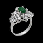 انگشتر یشم نقره زنانه طرح سمیرا - Image 4