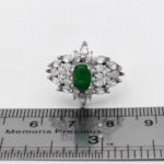 انگشتر یشم نقره زنانه طرح سمیرا - Image 3