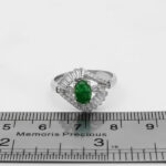 انگشتر یشم نقره زنانه طرح سوما - Image 3