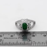 انگشتر یشم نقره زنانه طرح سونیا - Image 3