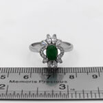 انگشتر یشم نقره زنانه طرح سیاره - Image 2