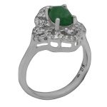 انگشتر یشم نقره زنانه طرح سیما