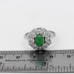 انگشتر یشم نقره زنانه طرح سیمین - Image 2