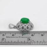 گردنبند یشم نقره زنانه طرح عصمت - Image 3