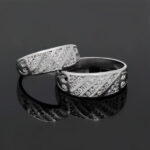 ست حلقه نقره زنانه مردانه طرح ژوان