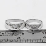ست حلقه نقره زنانه مردانه طرح سارمه - Image 3