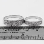 ست حلقه نقره زنانه مردانه طرح سازگار - Image 3