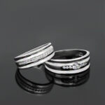 ست حلقه نقره زنانه مردانه طرح سالومه - Image 4