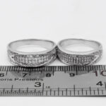 ست حلقه نقره زنانه مردانه طرح سالین - Image 3