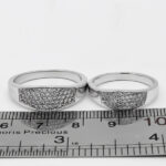 ست حلقه نقره زنانه مردانه طرح سانان - Image 3