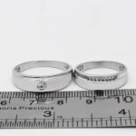 ست حلقه نقره زنانه مردانه طرح ساوا - Image 3