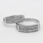 ست حلقه نقره زنانه مردانه طرح ساوالان - Image 2